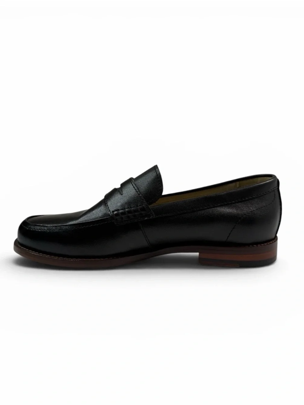 Banana Republic Men's Black Leather Penny Loafers Size 9 NWOB